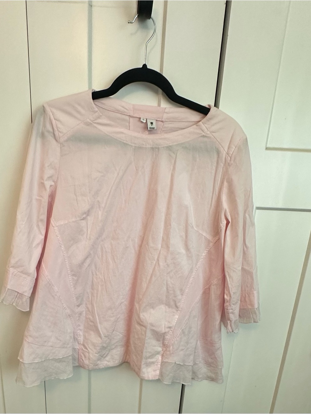European Culture Pale Pink Short Sleeve Tee